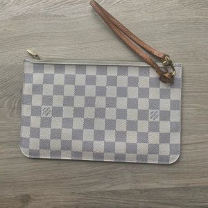 LOUIS VUITTON Damier Azur Neverfull Pochette